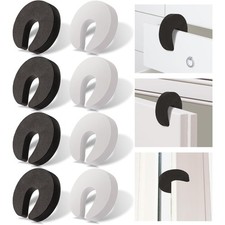 Multifunctional 8-Pack Door Stopper Pinch Guard, Child Pet Safety Foam Bumper to