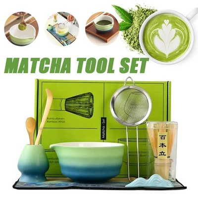 Matcha-Set 7-Teiliges Set, Matcha-Rührer-Set, Keramik-Matcha-Set Matcha Besen DE