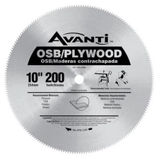 10 In. X 200-Teeth Osb/Plywood Saw Blade