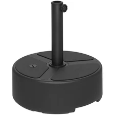 Heavy Duty Outdoor Umbrella Stand Base, Stand/Water Filled Umbrella Base, Black