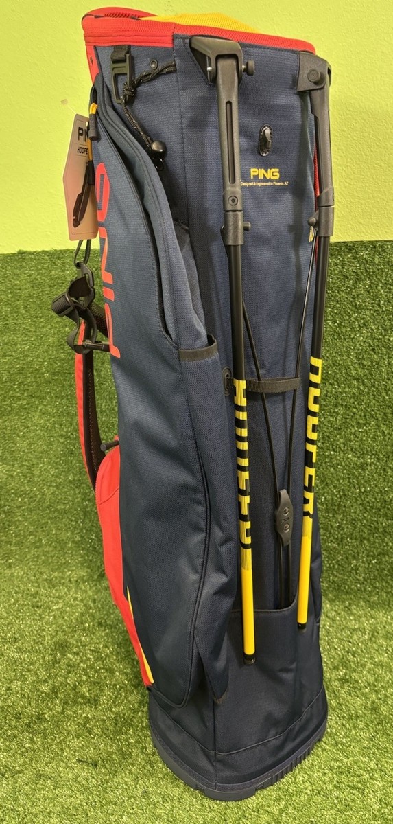 PING 2021 HOOFER LITE Golf Stand Bag NEW Navy Sunkiss Yellow PING 2021 HOOFER LITE Golf Stand Bag NEW Navy Sunkiss Yellow