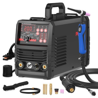 PONEY TIG Welder 200 Amp 5 In 1 Welding Machine DC TIG/Spot TIG/Pulse... 