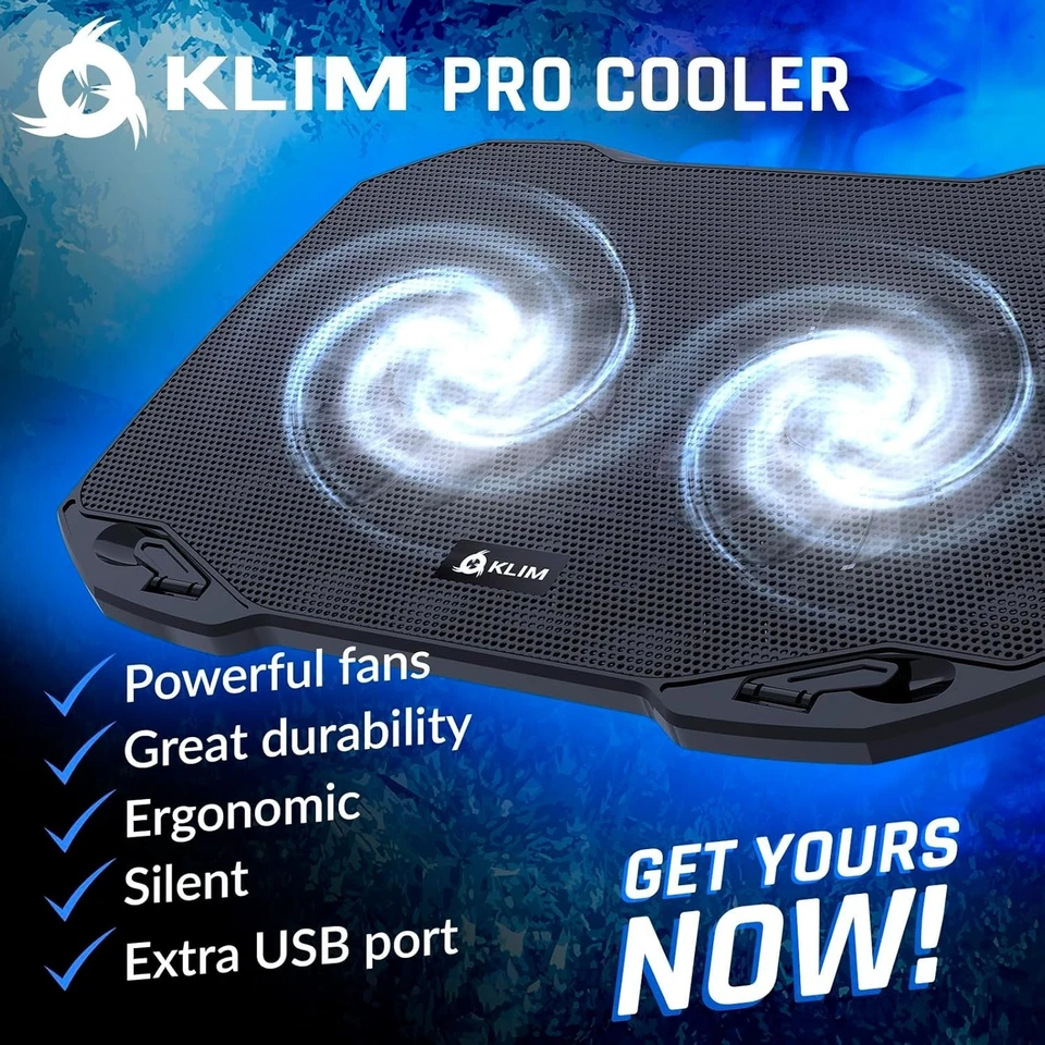 KLIM Pro - Der Kühler für Profis - Laptop PC Support - Einfach zu transportieren - Bild 2 von 3