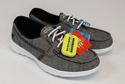 Skechers Go Walk Lite ISLA Sz 6 W WIDE 15433W GOGA MAT MEMORY FOAM BRAND NEW