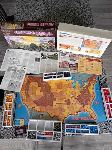 Vintage 1986 Fortress America Board Game Milton Bradley MB Gamemaster Series