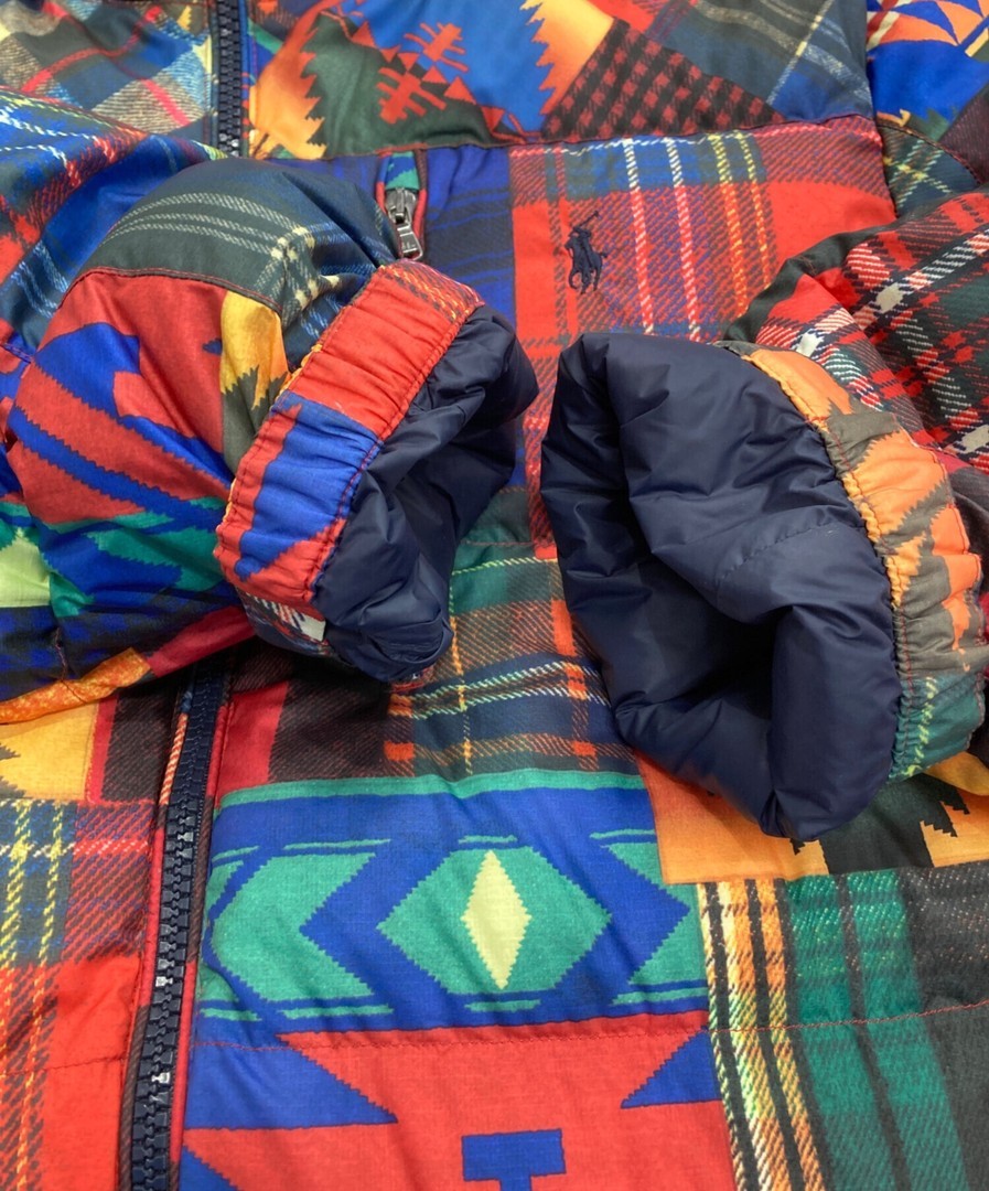 POLO RALPH LAUREN Patchwork Native Print Down Jac… - image 6