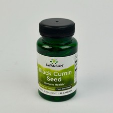 Swanson Black Cumin Seed 60 Capsules 400 mg EXP 02/27
