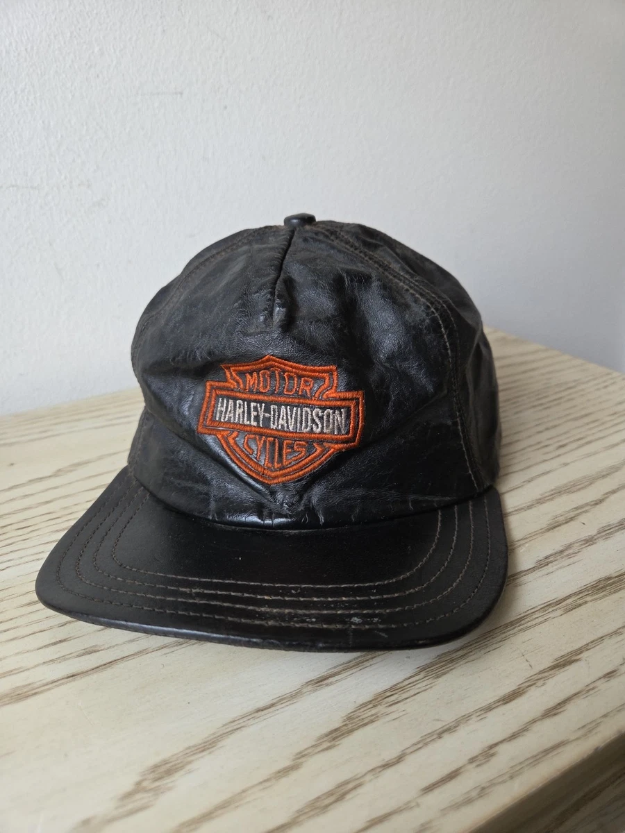 Harley-Davidson Black Leather Hats for Men for sale - eBay