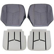 Front Driver and Passenger Side Bottom Replacement Cloth Seat Cover  Bottom