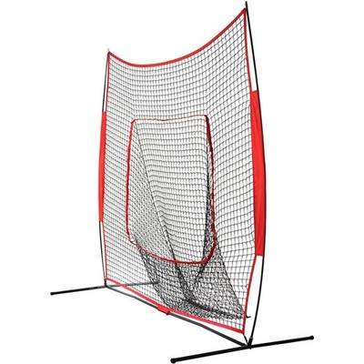 Portable 7*7FT Children Baseball Practicing Net Kid Training Equipment With SET