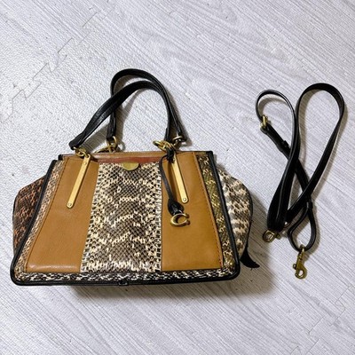 COACH 2way Shoulder Bag Python Pattern N2E1892 37128