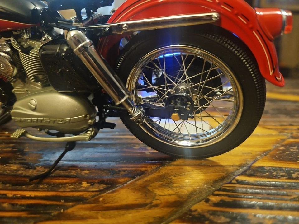 Harley Davidson XL Sportster 1957 Franklin como nuevo modelo de motocicleta 1:10 Foto 3 de 4