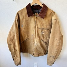 Carhartt Detroit Jacket J001 BRN 2XL Helmets To Hardhats Blanket Lined Union USA