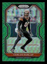 2020 Panini Prizm #53 Carlos Dunlap Green Cincinnati Bengals