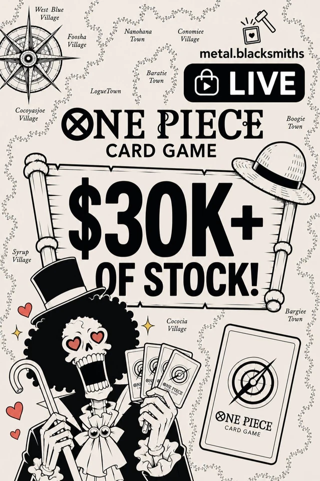 ⚡ MASSIVE ONE PIECE INVENTORY 📦 🎁 30K+ Stock 🎡Wheel Spin on $20+ Order