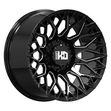 Luxxx Hd Lhd-45 Wheels 20x10 -19 8x165.1 125.1 Black Rims Set Of 4