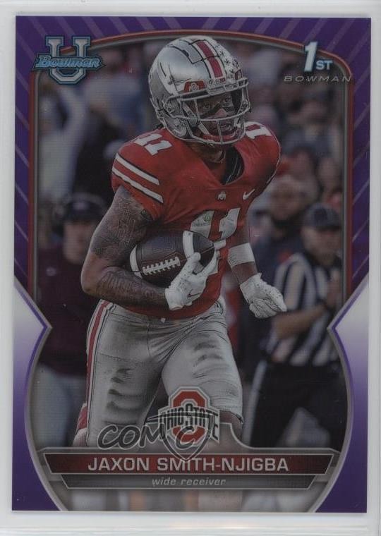 2022 Bowman U Chrome Purple Refractor 184/399 Jaxon Smith-Njigba #78 0rt