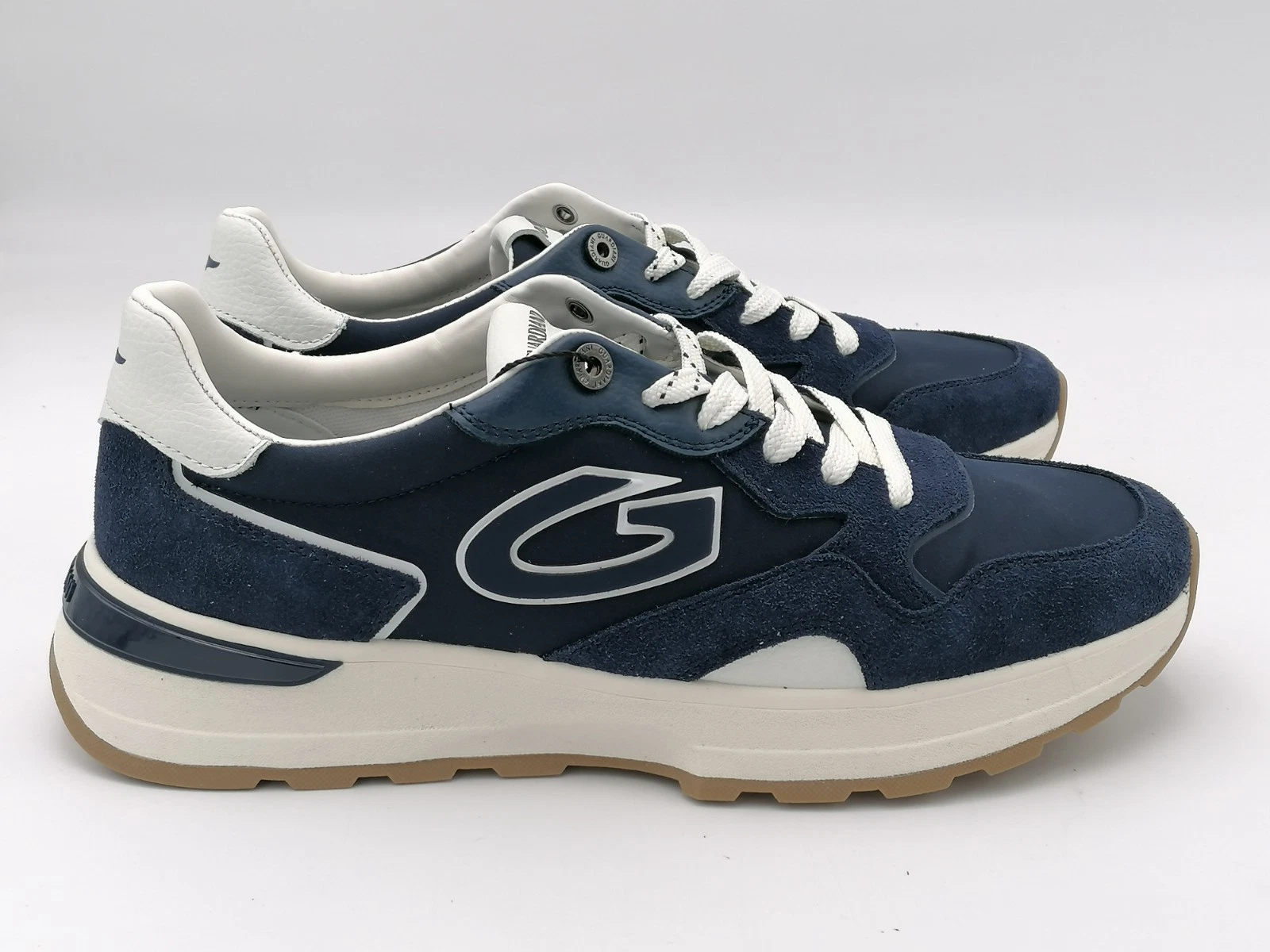 ALBERTO GUARDIANI Levante nylon men's sneakers shoes gm61032a navy blue