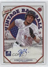 2023 Onyx Vintage Extended Auto Blue Ink Lorenzo Carrier #VALC Auto 0j81