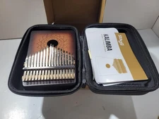 Stagg Professional Acoustic Kalimba 17 Key Thumb Piano with Case & Guide Book