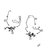 Genuine Mopar Power Seat Wiring 68086378AB