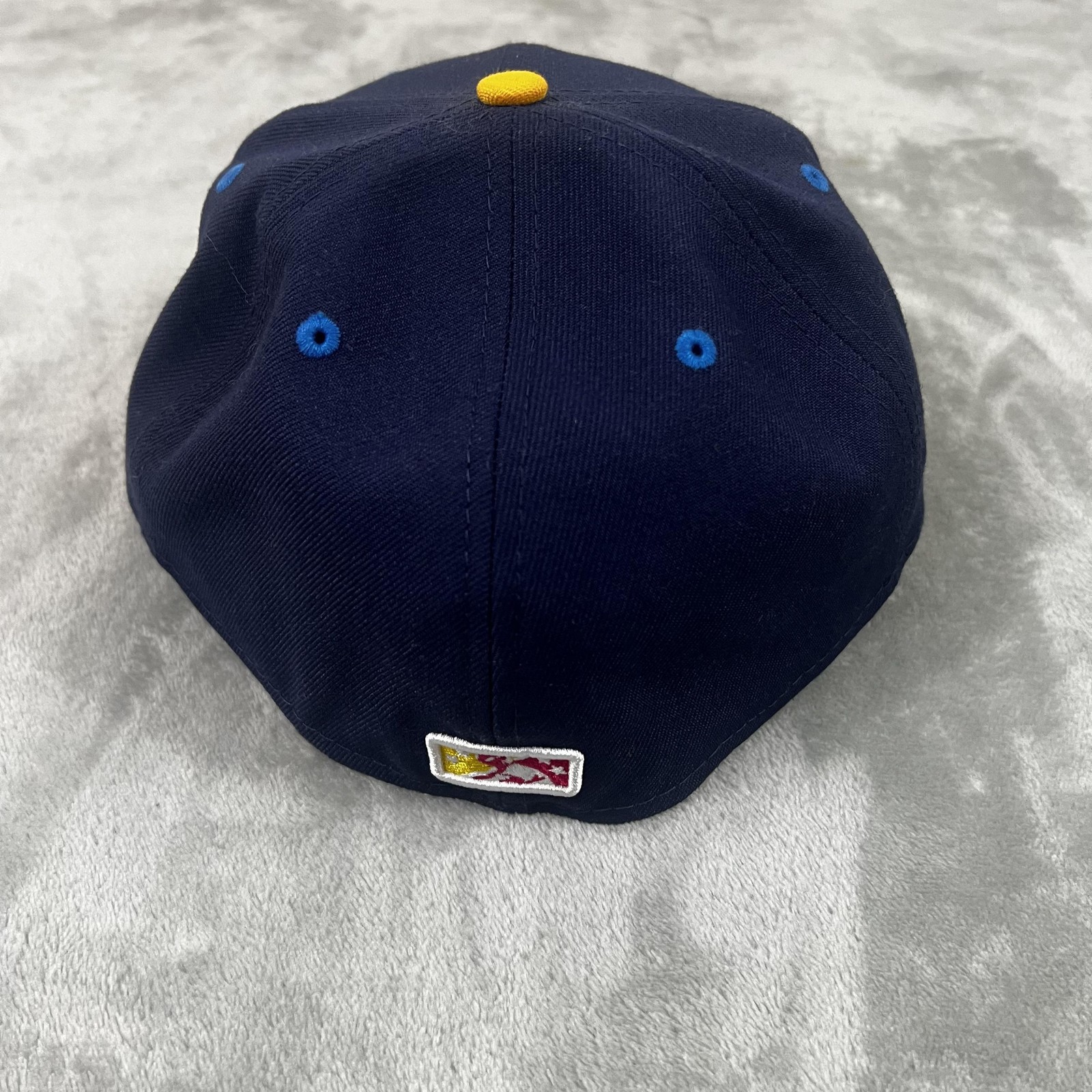 San Antonio Missions Flying Chanclas Fitted Mens 7 5/8 Navy Pink New Era 59FIFTY