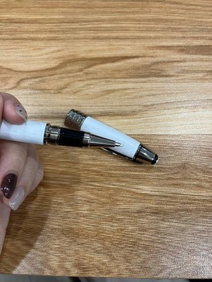 Montblanc JFK Special Edition Rollerball Pen White Silver Luxury