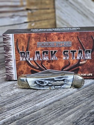 Rough Ryder Whittler Black Stag