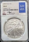 2004 $1 American Silver Eagle NGC MS69 Mercanti Signed 1 oz .999 Silver