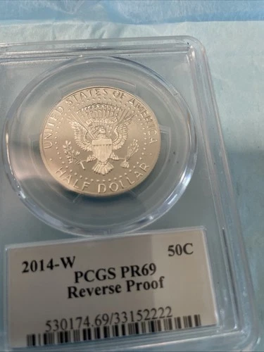 2014-W Kennedy Silver Half Dollar - PCGS PR69 Reverse Proof - 50th Anniversary