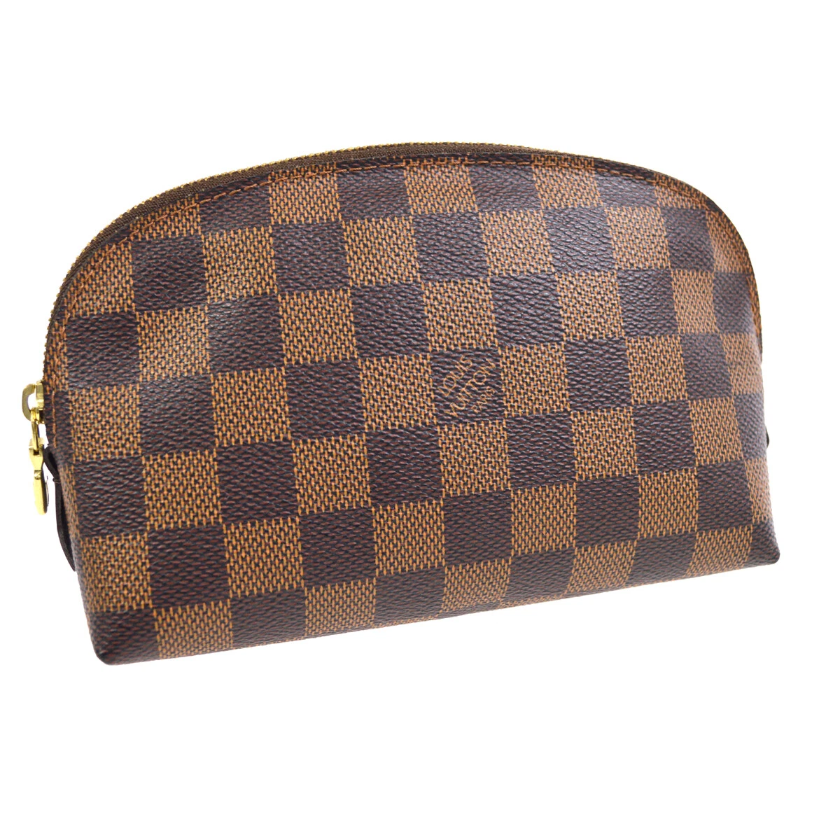 Louis Vuitton Damier Ebene Truth Makeup Pouch Bag Brown