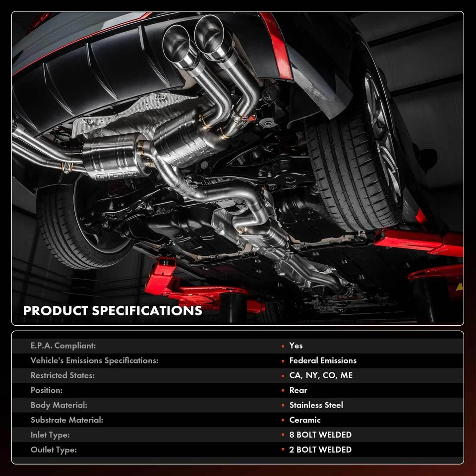 Convertidor catalítico lateral trasero para BMW 325Ci 01-06 325i 325xi 330Ci 330i X3 Z3 Z4 Foto 3 de 4