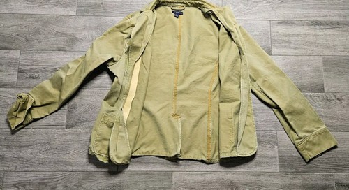 GAP Canvas Chore Coat Womens Khaki Cargo Jacket XL - Picture 3 of 11