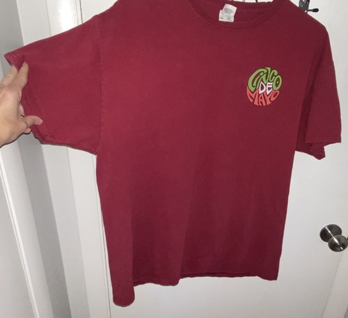 CINCO DE MAYO La Tapatia MEXICAN RESTAURANT T-SHIRT Magenta Size Large Unisex - Picture 7 of 8