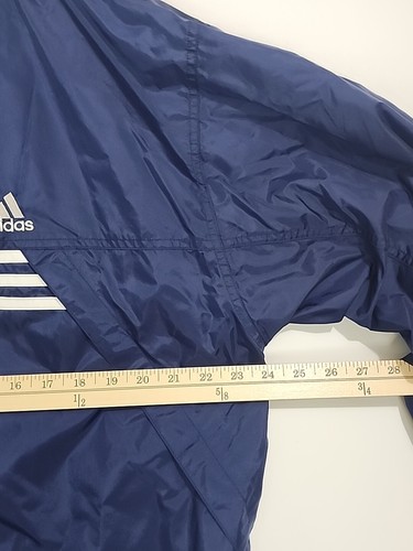 Vtg Adidas Y2K Mens Blue Warmup Full Zip Jacket Large Athletic 3 Stripes #1195 - Picture 10 of 20