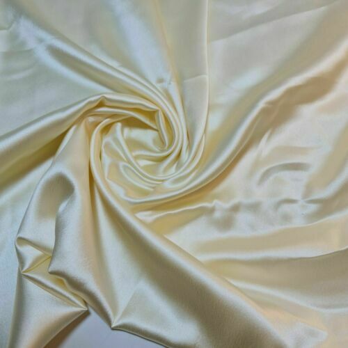 Plain Silky Satin Luxury Fabric Wedding Dress Craft Décor Material 58" By Meter - Picture 111 of 118