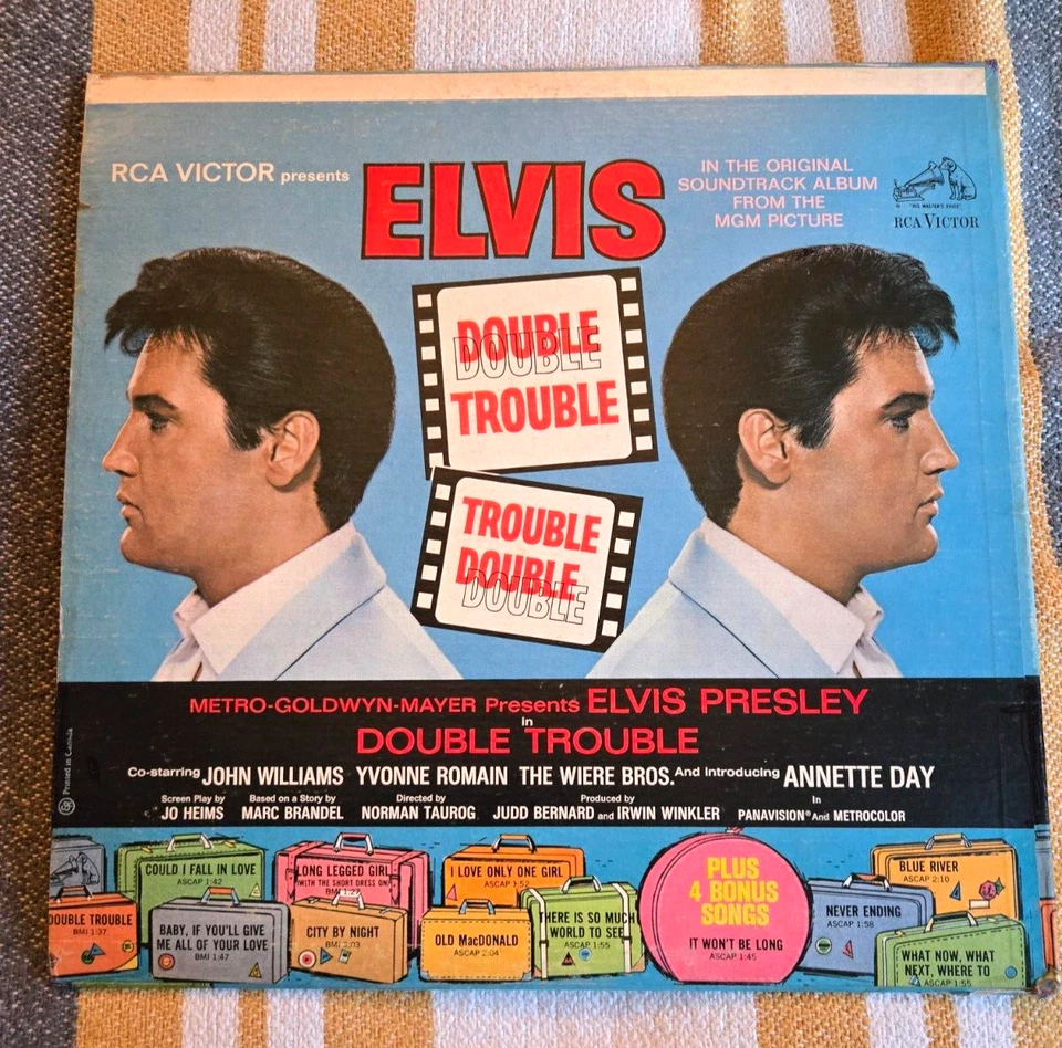 Elvis Presley Double Trouble original 1967 Canadian Stereo LP - Image 2 of 2