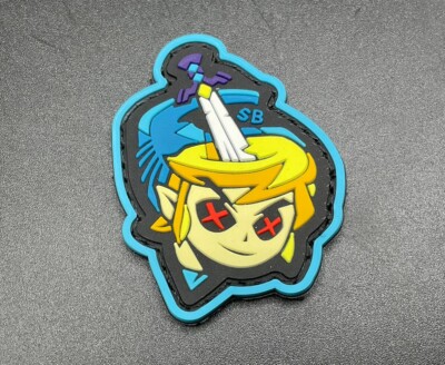 Castle x Grayscale Smashed Brothers Gear Blue Link EDC PVC Pouch Patch