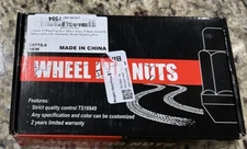 20pc 12x1.25 Lug Nuts | Black Cone Seat | Long Spline Closed End | Includes Key