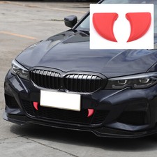 Red Halloween Front Grille Vampire Fangs Teeth For BMW 3 Serie G20 G21 20-22 US