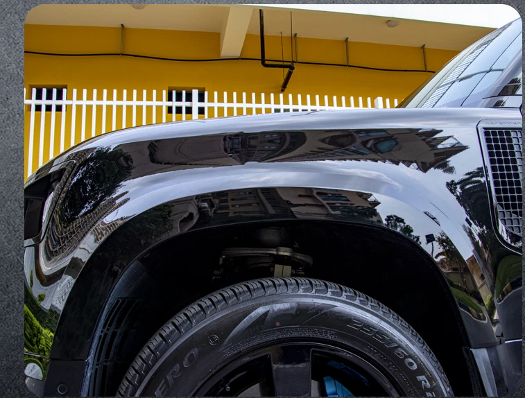 Rueda marrón ocular para Land Rover Defender 90 2020-2023 PP ensanchar negro brillante Foto 4 de 4