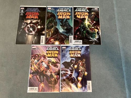 Marvel Comics: Captain America/Iron Man Vol. 1 (2022) #1-5 Complete Set Lot NM
