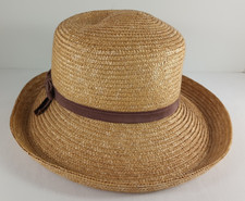 Setmar New York Ladies Straw Hat Size 6 3/4" w/Ribbon Vintage Women's