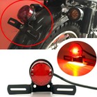 Motorcycle Tail Brake Light Number License LED Retro Rear Stop Lamp Universal au