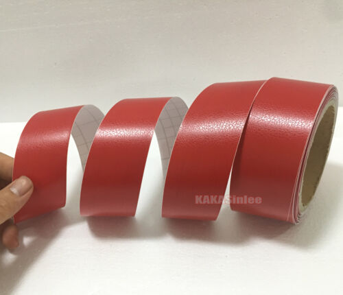 2inch Wide Matte Leather Textured Vinyl Sticker Tape for Car Phone House Wrap CF - Picture 11 of 18