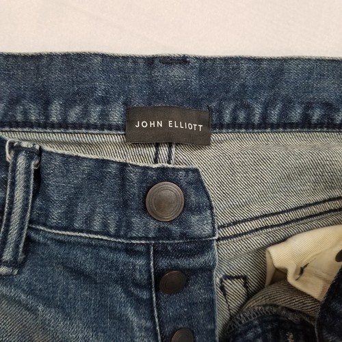 JOHN ELLIOTT JEANS THE CAST 2 IRIS 28 LIGHT WASH DISTRESSED MADE IN JAPAN SLIM - Picture 5 of 11