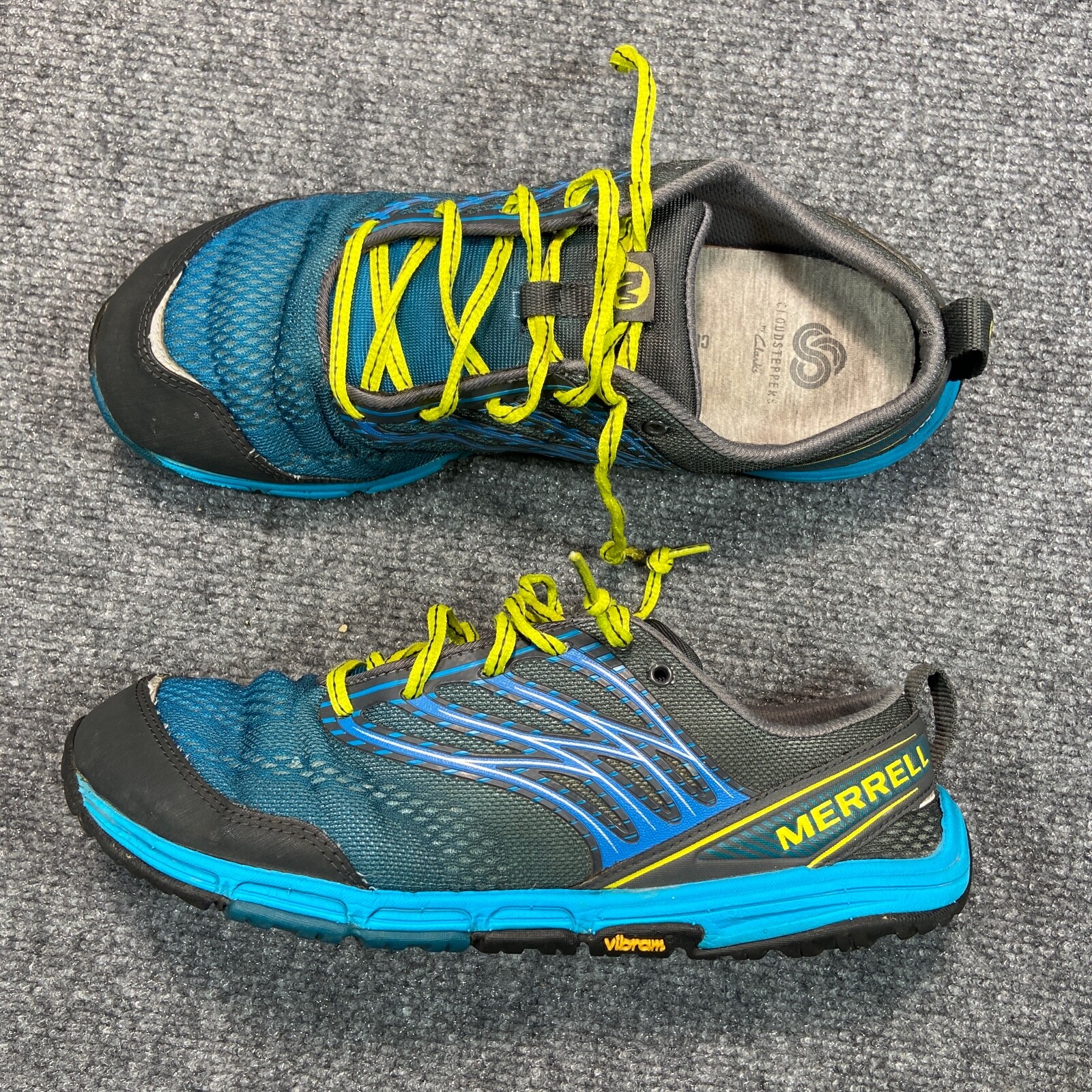 Scarpe da donna blu Merrell taglia 10 Skylab traspiranti rete traspirante