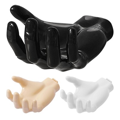 Ball Display Rack Adhesive Hand Shape Mini Ball Holder Resin Wall Shelf Home