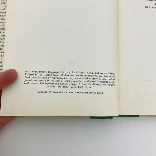 Yoga After Forty Nancy Phelan Michel Volin Hardcover Book 1965 - Picture 9 of 24