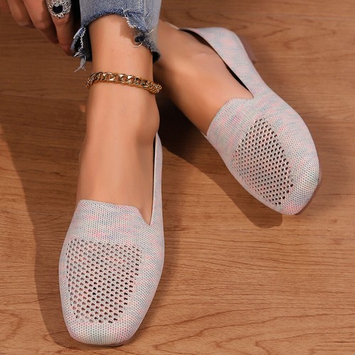 Women's Flats Shoes Ballet Ladies Slip on Square Toe Walking Casual Dress Shoes - Bild 4 von 28